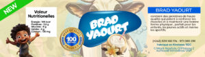 Etiquette Brad yaourt Vanille